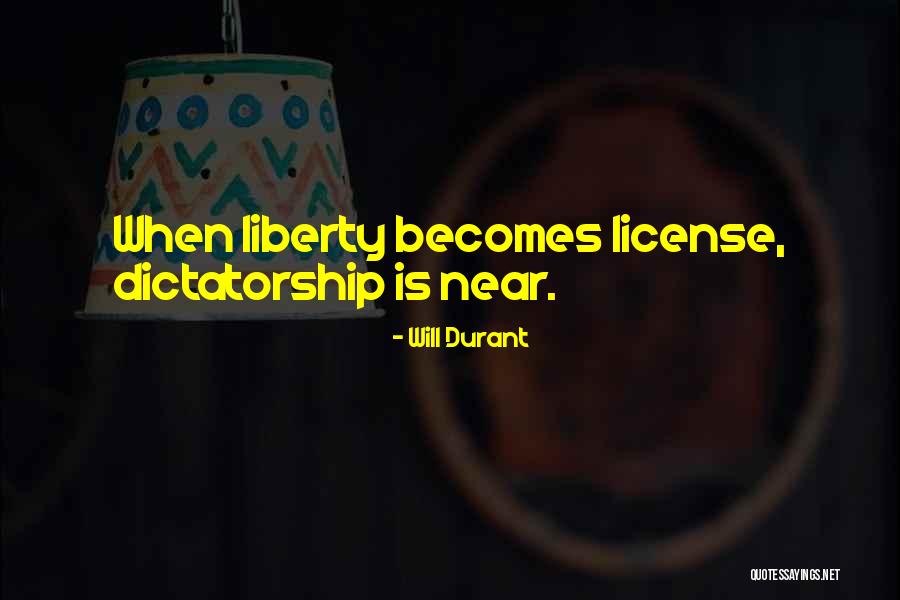 License Quotes By Will Durant