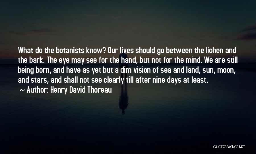 Lichen Quotes By Henry David Thoreau