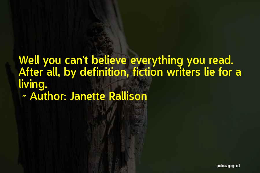 Lie After Lie Quotes By Janette Rallison