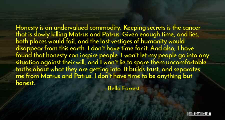 Lie And Honesty Quotes By Bella Forrest