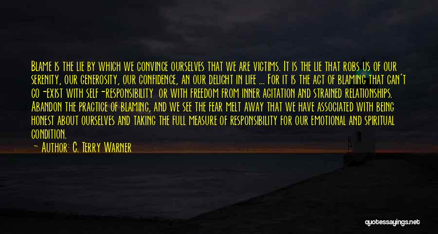 Lie And Honesty Quotes By C. Terry Warner