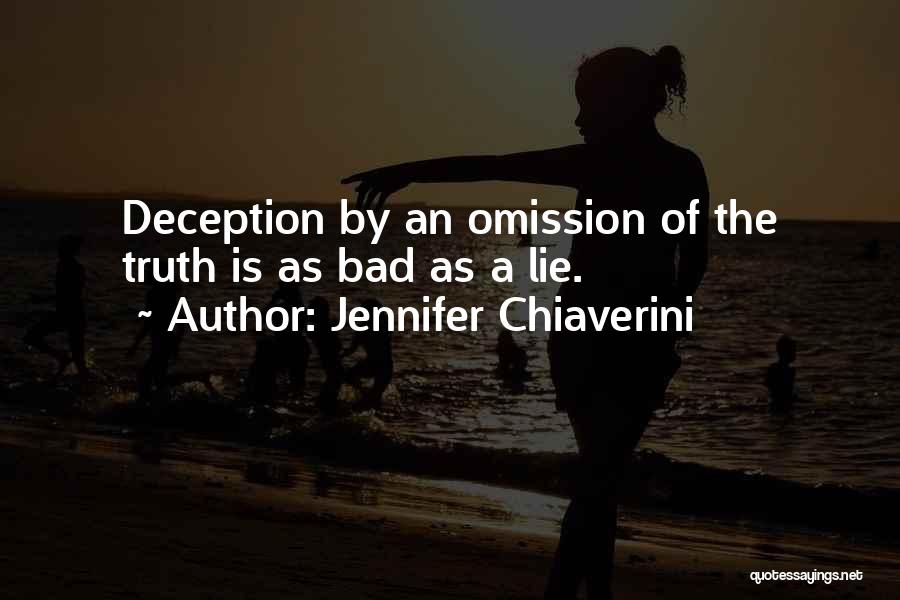 Lie By Omission Quotes By Jennifer Chiaverini