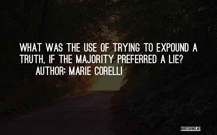 Lie Quotes By Marie Corelli