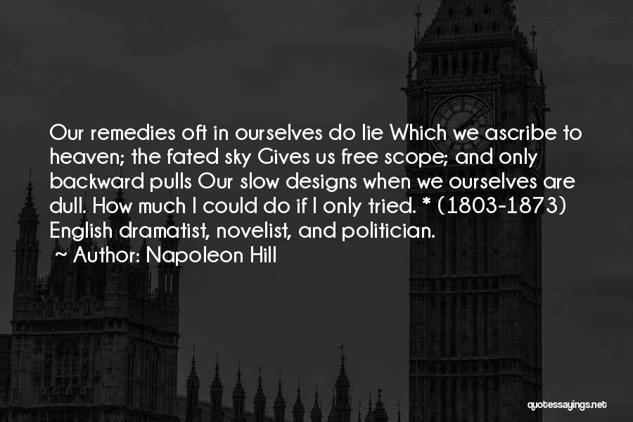 Lie Quotes By Napoleon Hill