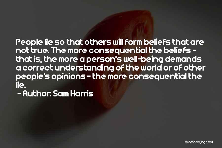Lie Quotes By Sam Harris