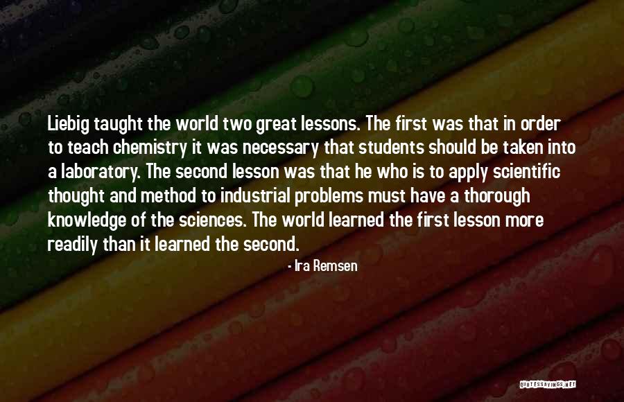 Liebig Method Quotes By Ira Remsen Liebig Method Quotes By Ira Remsen