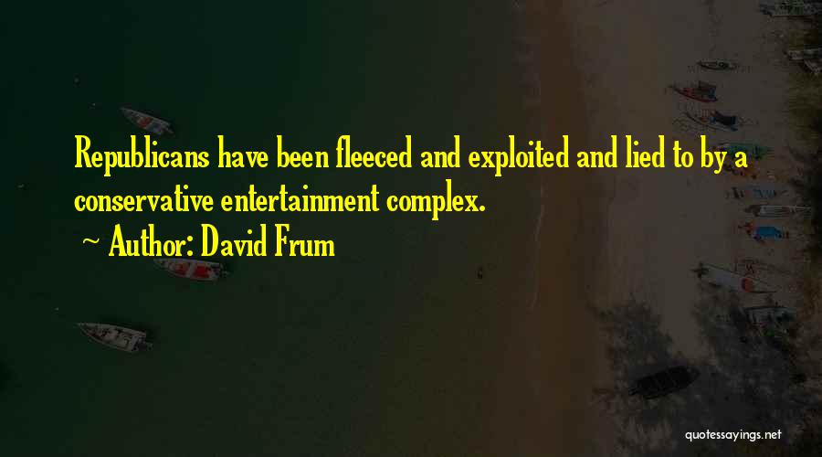 Lied To Quotes By David Frum