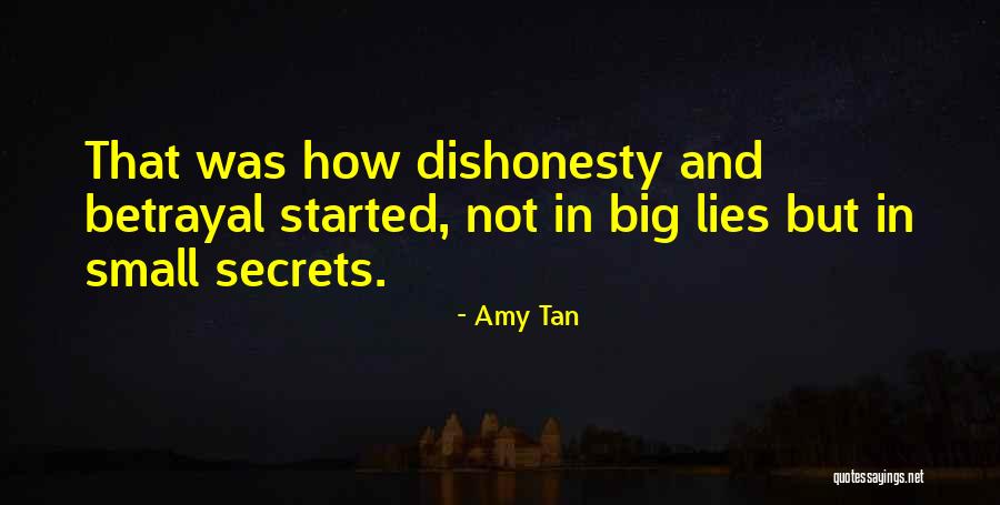 Lies And Betrayal Quotes By Amy Tan