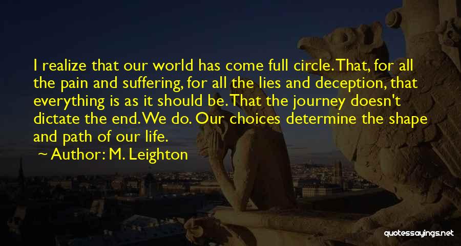 Lies And Deception Quotes By M. Leighton