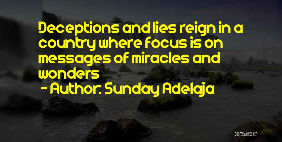 Lies And Deception Quotes By Sunday Adelaja