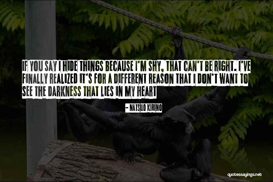 Lies And Hiding Things Quotes By Natsuo Kirino Lies And Hiding Things Quotes By Natsuo Kirino