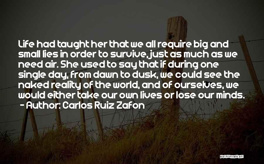 Lies And Quotes By Carlos Ruiz Zafon