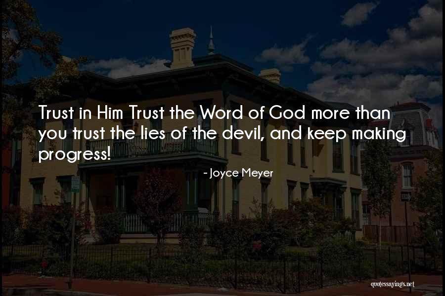 Lies And Trust Quotes By Joyce Meyer