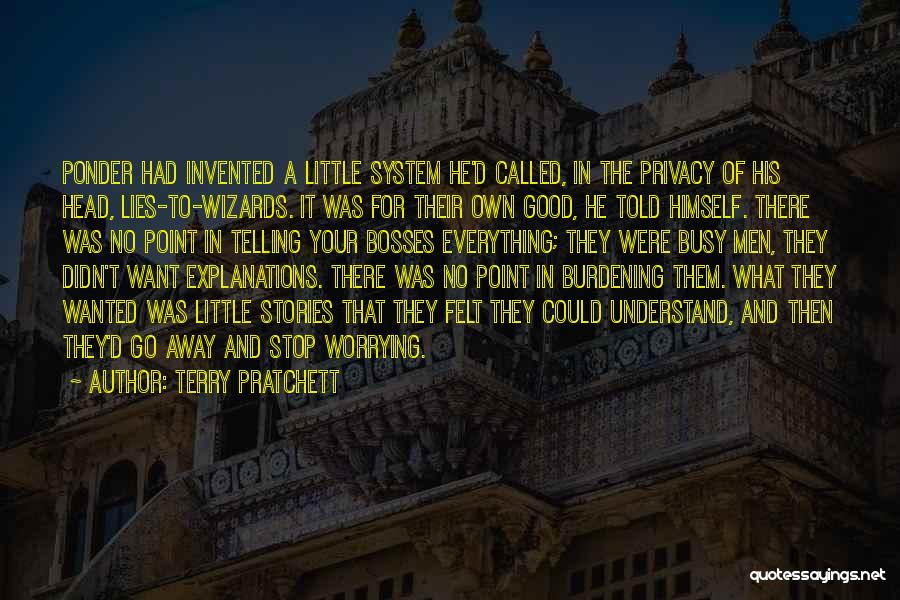 Lies He Told Quotes By Terry Pratchett