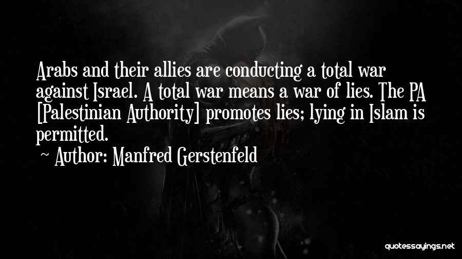 Lies In Islam Quotes By Manfred Gerstenfeld