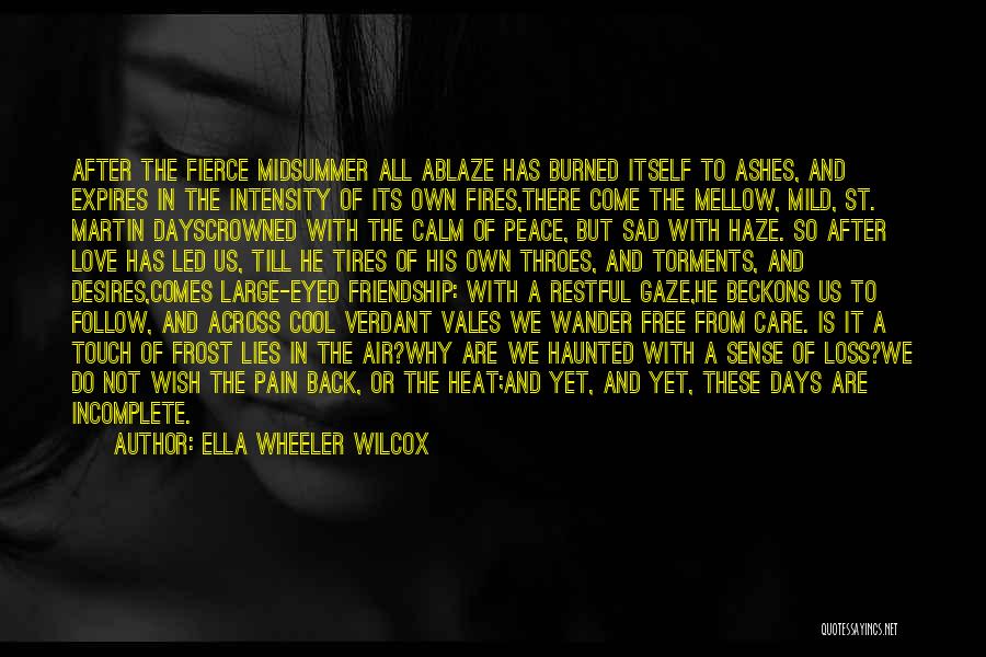 Lies In Love Quotes By Ella Wheeler Wilcox