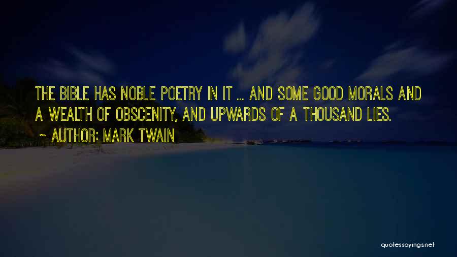 Lies In The Bible Quotes By Mark Twain