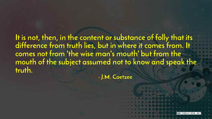 Lies That Speak Truth Quotes By J.M. Coetzee Lies That Speak Truth Quotes By J.M. Coetzee