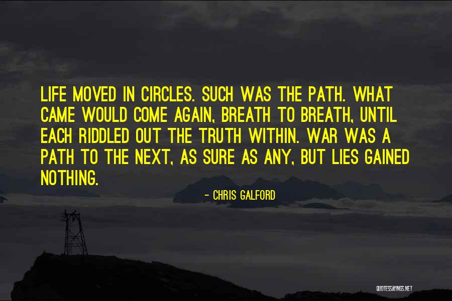 Lies Truth Quotes By Chris Galford