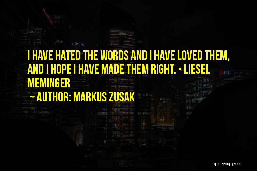 Liesel Meminger Quotes By Markus Zusak