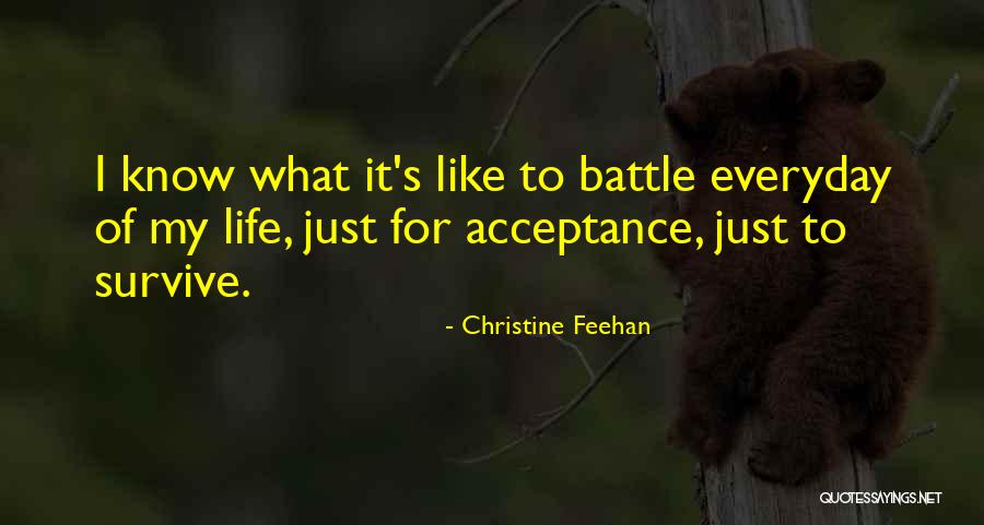Life Acceptance Quotes By Christine Feehan Life Acceptance Quotes By Christine Feehan