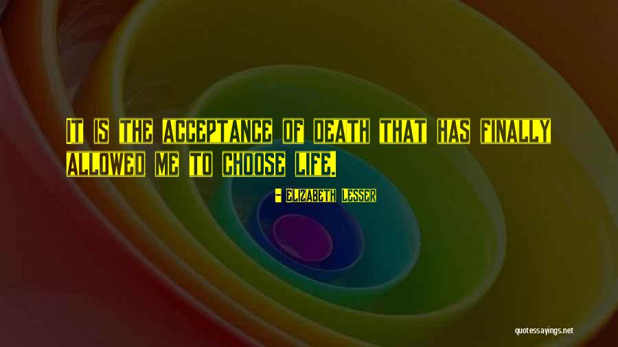 Life Acceptance Quotes By Elizabeth Lesser Life Acceptance Quotes By Elizabeth Lesser