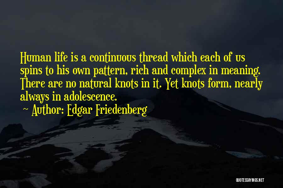 Life Adolescence Quotes By Edgar Friedenberg