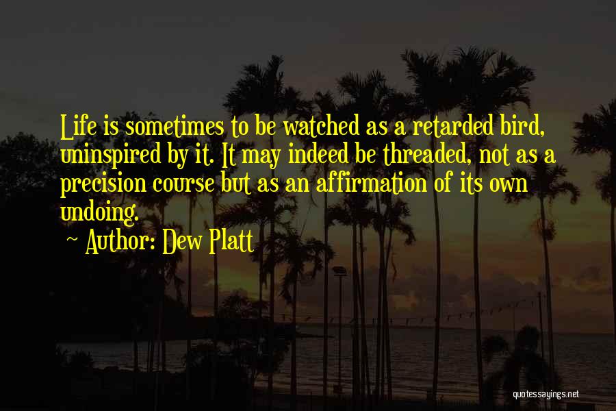 Life Affirmation Quotes By Dew Platt