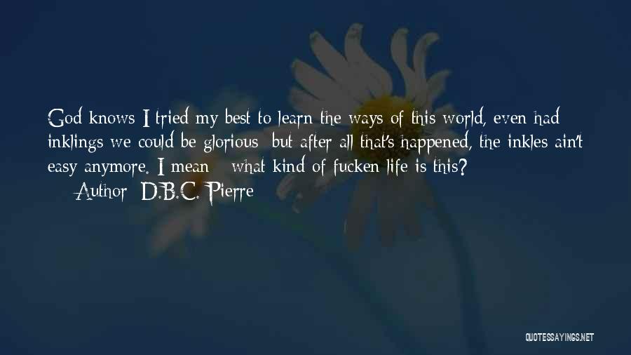 Life Ain't Easy Quotes By D.B.C. Pierre