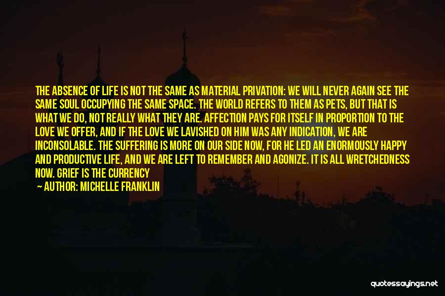 Life And Death And Love Quotes By Michelle Franklin