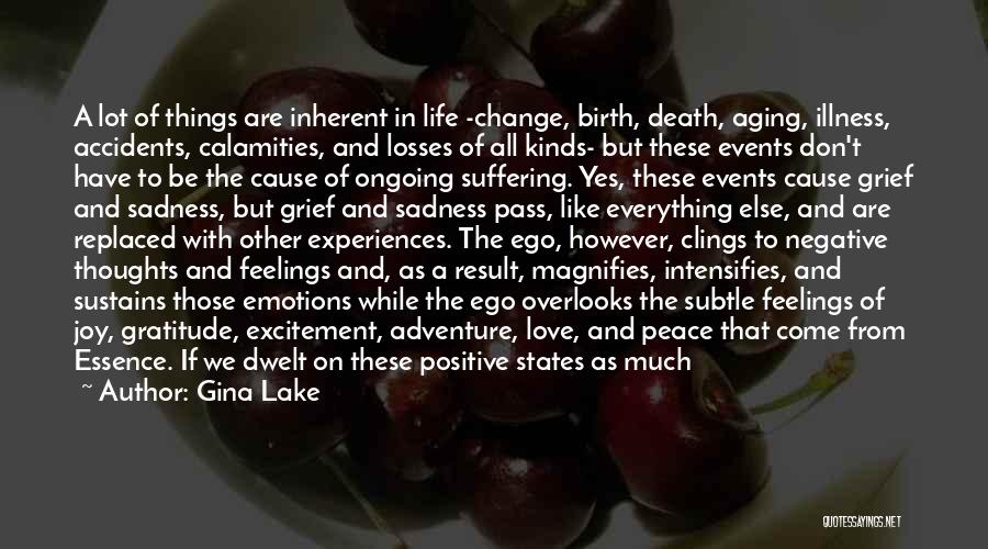 Life And Death Experiences Quotes By Gina Lake