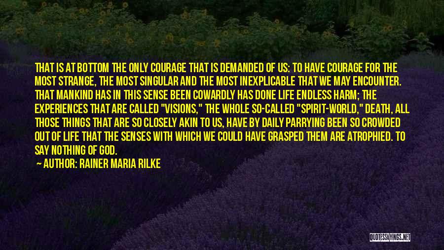 Life And Death Experiences Quotes By Rainer Maria Rilke