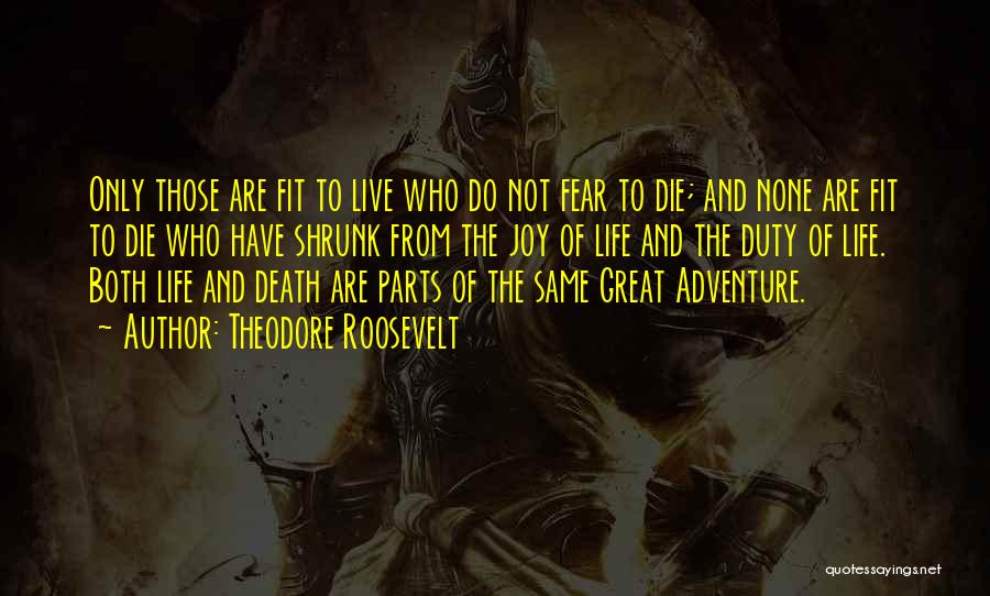 Life And Death Inspirational Quotes By Theodore Roosevelt