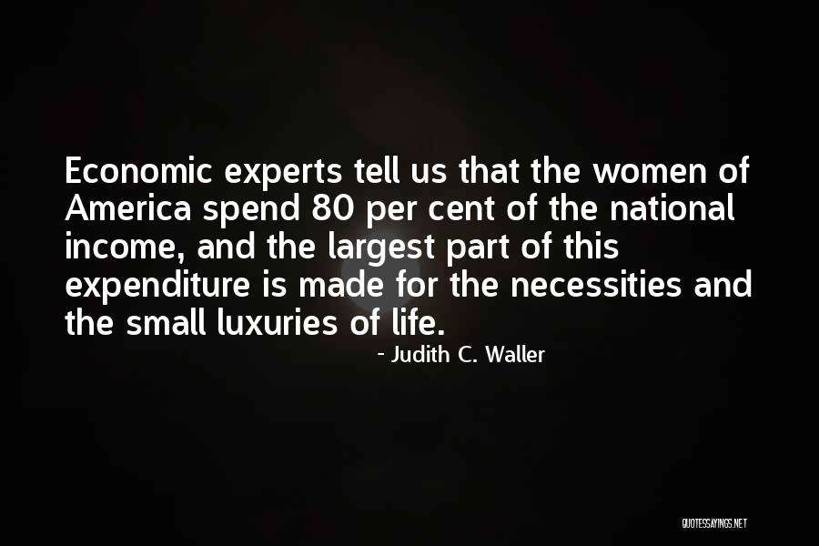 Life And Economics Quotes By Judith C. Waller Life And Economics Quotes By Judith C. Waller