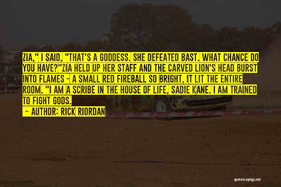 Life And Flames Quotes By Rick Riordan