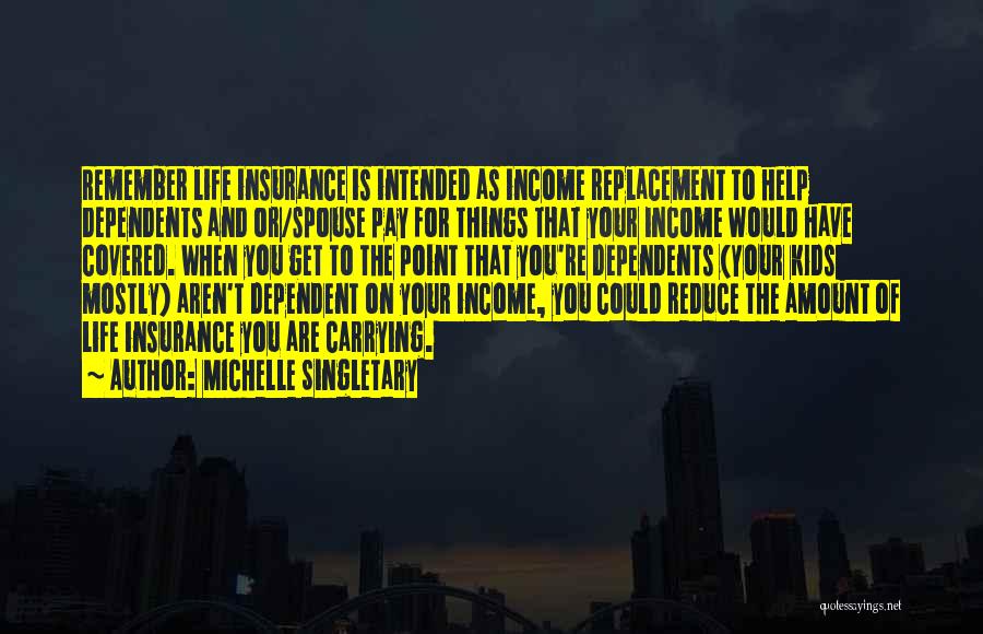 Life And Income Insurance Quotes By Michelle Singletary