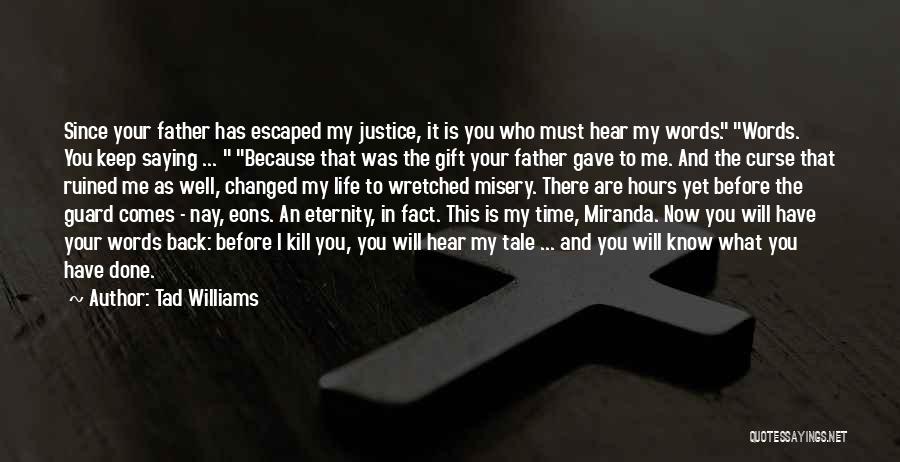 Life And Justice Quotes By Tad Williams