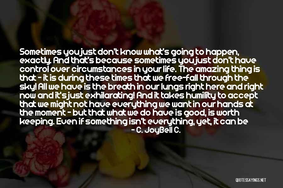 Life And Living In The Moment Quotes By C. JoyBell C. Life And Living In The Moment Quotes By C. JoyBell C.