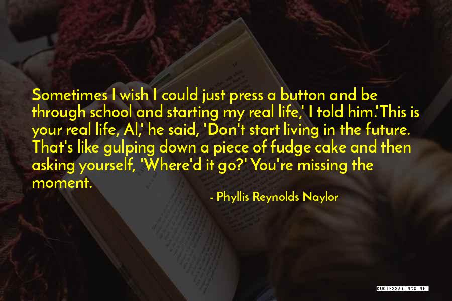 Life And Living In The Moment Quotes By Phyllis Reynolds Naylor Life And Living In The Moment Quotes By Phyllis Reynolds Naylor