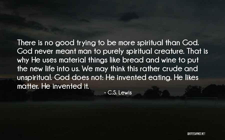 Life And Material Things Quotes By C.S. Lewis