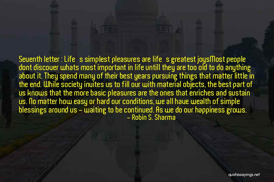 Life And Material Things Quotes By Robin S. Sharma