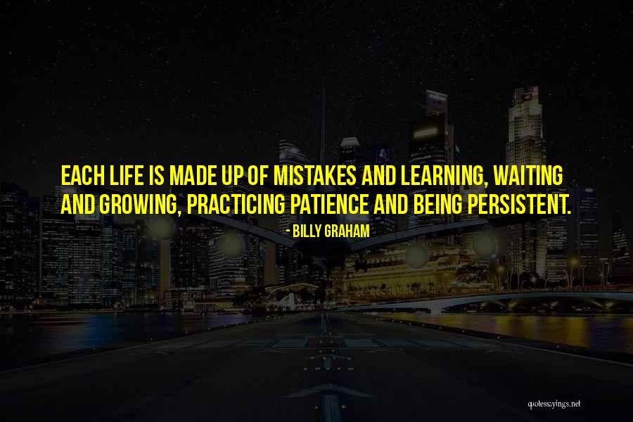 Life And Mistakes Learning Quotes By Billy Graham