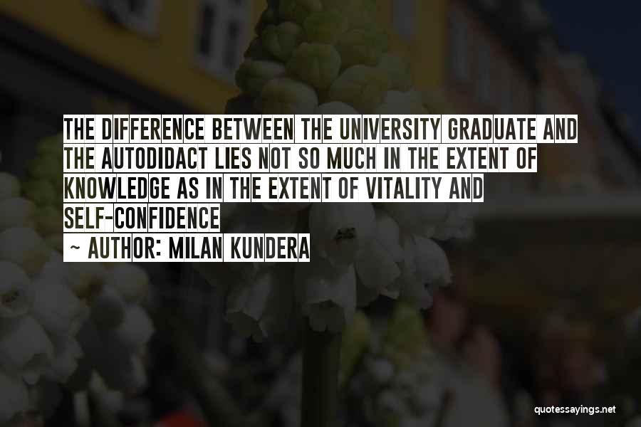 Life And Self Confidence Quotes By Milan Kundera