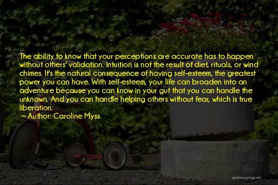 Life And Self Esteem Quotes By Caroline Myss