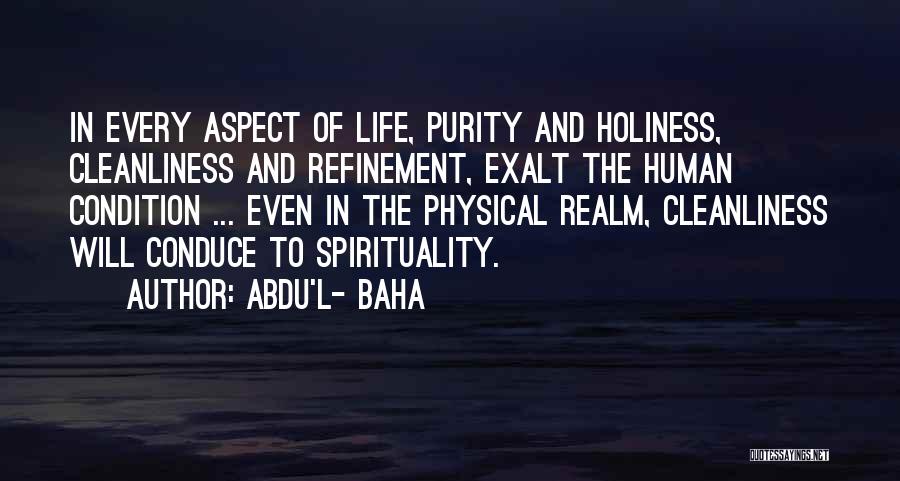 Life And Spirituality Quotes By Abdu'l- Baha