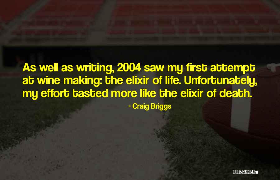 Life Attempt Quotes By Craig Briggs