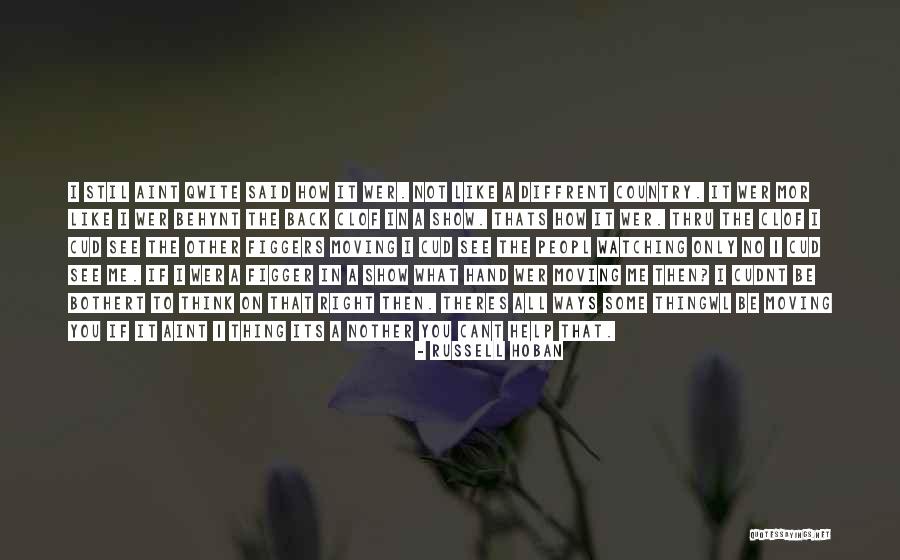 Life Back Then Quotes By Russell Hoban Life Back Then Quotes By Russell Hoban