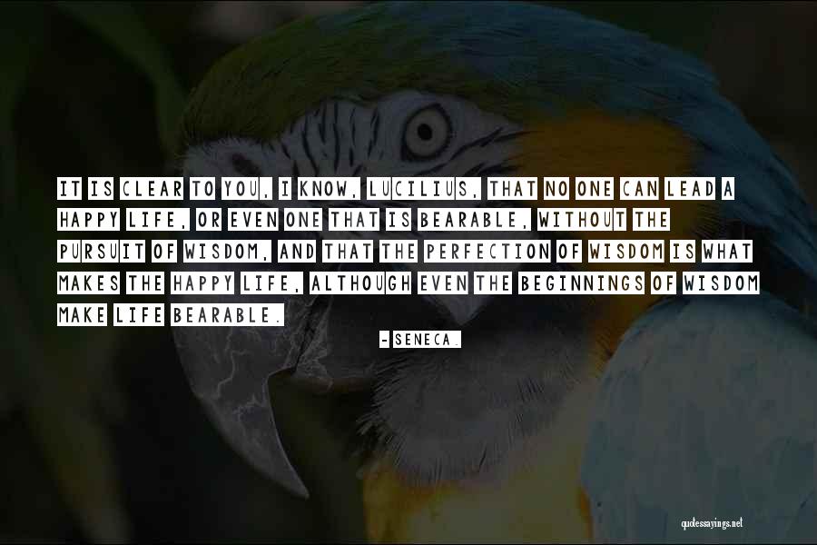 Life Bearable Quotes By Seneca. Life Bearable Quotes By Seneca.