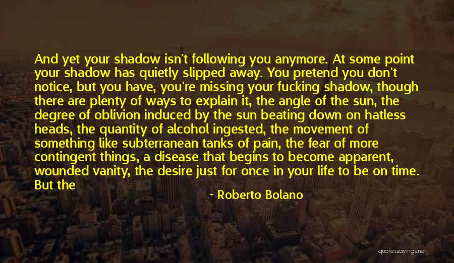 Life Beating You Down Quotes By Roberto Bolano