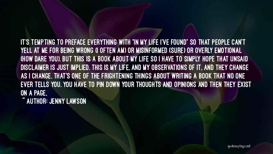 Life Being A Book Quotes By Jenny Lawson